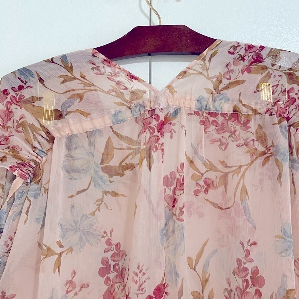 Vince Camuto Drawstring Extend Shoulder Tunic | Size:M - Picture 11 of 11
